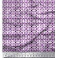 thumbnail image 1 of Soimoi Crepe Silk Fabric Geometric Small Fabric Prints by Yard 42 Inch Wide, 1 of 3
