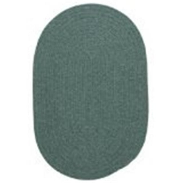 Colonial Mills Rug WL27R048X072 Bristol - Teal 4 ft. x 6 ft. Braided Rug