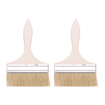2X 220x135mm Wide Bristle Hair Wooden Handle Paint Brush Wall Painting Tool