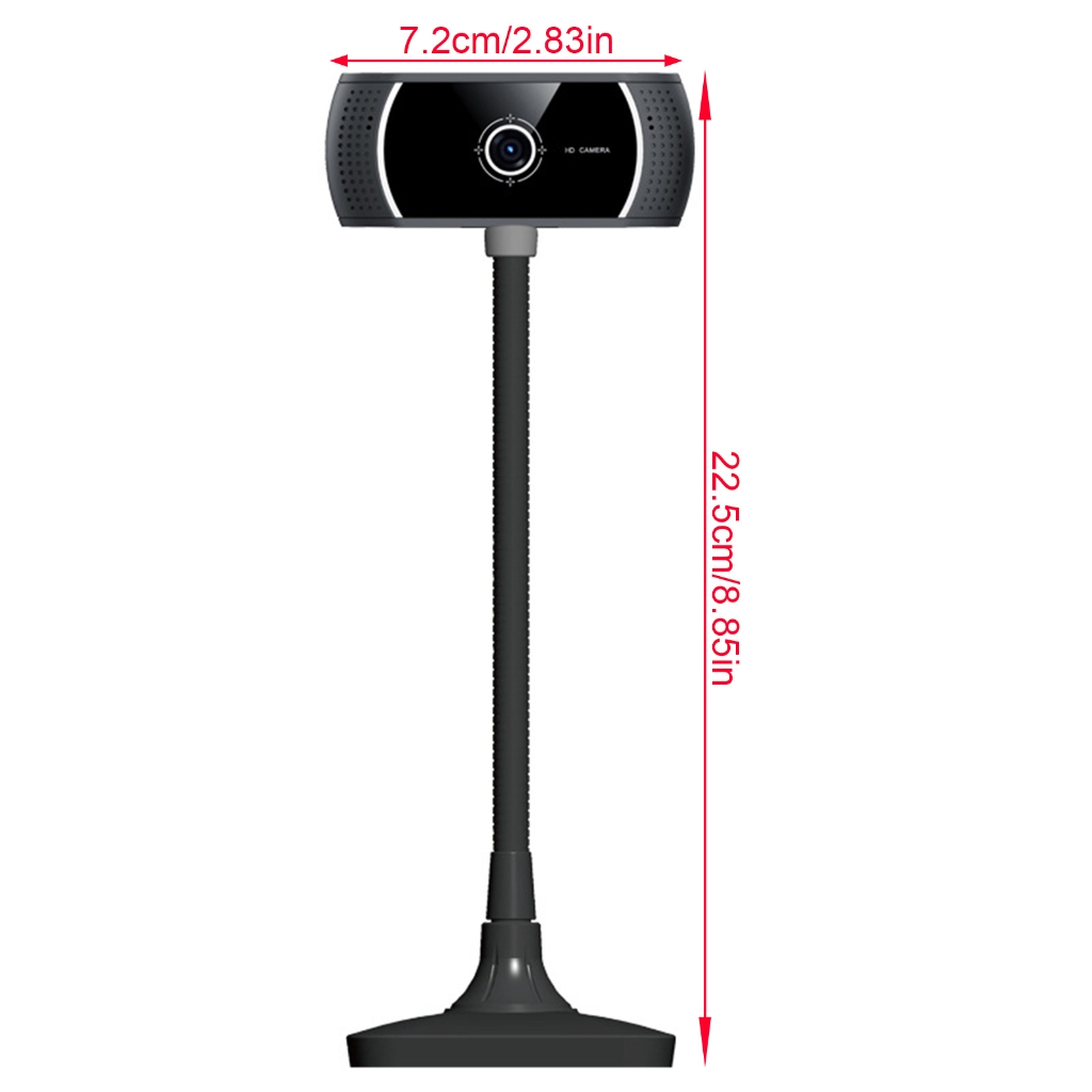 WINDLAND Streaming Webcam With Noise Canceling Microphone 30FPS 720P Lens For Remote Work Online Teaching