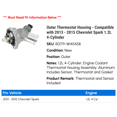 thumbnail image 2 of Outer Thermostat Housing - Compatible with 2013 - 2015 Chevy Spark 1.2L 4-Cylinder 2014, 2 of 2