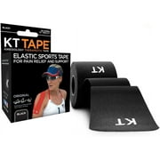 KT tape, 2"x16'. black, classic