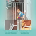 thumbnail image 3 of KidCo - G2000 Safeway Top of Stairs Quick Release Baby Gate, Baby Gate for Stairs, Hardware Mount Baby Gate (White), 3 of 8