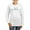 White, variant on - Delta Sigma Phi Color Stacked Logo Long Sleeve T Shirt - Women's Long Sleeve Graphic Casual T-Shirt