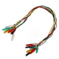 thumbnail image 1 of Electrical Testing Wire, Clip Test Wire Double Ended 10pcs Easy Installation Stable Conductivity PVC Insulation  For Circuit Connection, 1 of 8