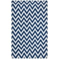 thumbnail image 5 of SAFAVIEH Dhurries Bentley Geometric Area Rug, Dark Blue/Ivory, 8' x 10', 5 of 5