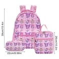 thumbnail image 2 of Conjunto de tres piezas de mochilas escolares para estudiantes masculinos y femeninos, estuche para lápices del Campus, bolsas de lona, mochila de gran capacidad, 2 of 2
