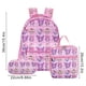 thumbnail image 2 of Three-Pieces Set Of School Bags For Male And Female Students, Campus Pencil Case, Canvas Bags Large-Capacity Backpack, 2 of 2
