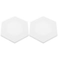 thumbnail image 3 of MLINS 6 PCS  Irregular Oil Painting Frame Acrylic Porch Decorative Drawing Board Canvas Drawing Panel Creative Drawing Board for Student Artists (Hexagon Style White 20cm), 3 of 8