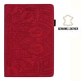 thumbnail image 2 of ELEHOLD for Kindle 7 inch Universal 2024 Released Paperwhite12th/Colorsoft Signature/Signature Case,Premium Embossed PU Leather Folio Cover with Card Holder Anti-Slip Multi-Angle Stand Case,Red, 2 of 7