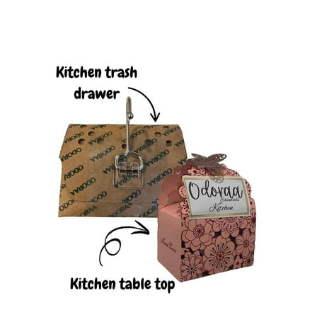 Kitchen Odor Absorber | Solar Rechargeable | Long-Lasting Up to 3months | Eco-Friendly Naturaly freshens kitchen and Restrooms with Odoraa Essentials(pack of 2)