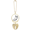 thumbnail image 1 of Simple Vintage Flying Black  Car Keychain Angel Wing Pendant, 1 of 4