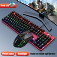 thumbnail image 4 of Wired Mouse Set, FVQ609 Real Mechanical Keyboard Gaming RGB Lighting 104 Keys Laptop Wired Keyboard And Mouse Set, 4 of 7