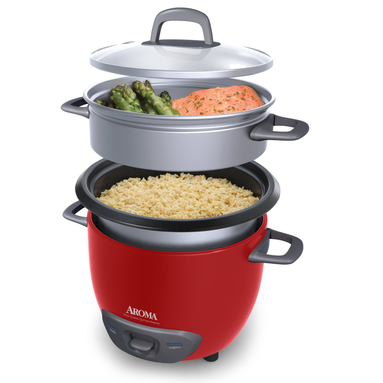 Restored AROMA® 6-Cup (Cooked) / 1.5Qt. Rice & Grain Cooker (ARC-743-1NGBL), Light Blue Refurbished