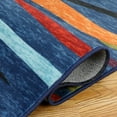 thumbnail image 4 of Tzou Large Washable Area Rugs 8x10 Modern Colorful Abstract Carpet for Bedroom, Blue/Multi, 4 of 7