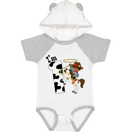 

Inktastic I m One-cowboy Riding Horse Birthday Gift Baby Boy Bodysuit