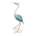 thumbnail image 4 of Estatua de grulla de jardín, figura de hierro, decoración artesanal para paisaje, escultura de animal para hacer uno mismo. Longitud 30 cm, 4 of 8