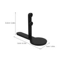 thumbnail image 2 of CRILSTYLEO 1 Pair Secure Attachment Pegboard Bracket Kit Black for Minimalist Desk Setup, 2 of 8