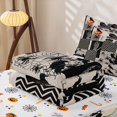 thumbnail image 5 of Erosebridal Halloween Raven Crow Zipper Twin Comforter Sets with Fitted Sheet and 2 Pillowcases, Spooky Jack O Lantern Zipper Bedding Set for Boys Girls, Beige Black Orange, Halloween Reversible, 5 of 7