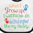 thumbnail image 4 of Inktastic Electrical Engineer Like Daddy Boys or Girls Baby Bib, 4 of 4