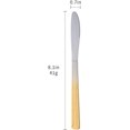 thumbnail image 2 of QIBOMOON Couteaux de Table, Ensemble de 12 Pcs en Acier Inoxydable, Couverts Classiques 8 Pouces pour Restaurant/restauration, Couverts de Qualité Commerciale, Ensemble de Couteaux de Table Dégradé Or, 2 of 3