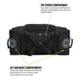 thumbnail image 3 of Speedway Motors Pro Roller Racing Gear Travel Bag: Large Multi-Compartment for Helmets, Suits, Shoes, 35x15x15 inches, Retractable Handle, Vented Compartments, Durable Nylon, Heavy-Duty Wheels, 3 of 16