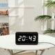 thumbnail image 5 of (White) Digital Clock, Auto Night Mode, 3 LED Brightness Levels, Battery Powered, 12/24 Hour Alarm Clock for Kids, Seniors, Teen Students, Sleeping Adults, 5 of 5