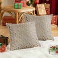 thumbnail image 6 of Gqtwoy Soft Fuzzy Decorative Pillow Covers, Snowflake Glitter Print, Christmas Decor, Home Bedroom Sofa Cushion, Cozy Winter Accents, Holiday Throw Pillow Cases, 6 of 6