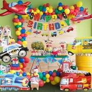 Happy Birthday Balloon party needs birthday decor latex balloon foil balloon home decor Luxury airplane car train transportation theme balloon party