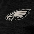 thumbnail image 2 of Women's Antigua Heather Black Philadelphia Eagles  Brushed Carbon Layout V-Neck Polo, 2 of 2