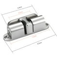 thumbnail image 1 of Boucle de Porte Invisible Silencieuse en Alliage de Zinc pour Maison, 1 of 9