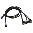 thumbnail image 1 of 60cm Front Case Panel Usb3.0+usb3.0+hd Audio Jack Ports I/o Board+internal Wire Usb Bezel Line Diy, 1 of 5