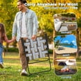 thumbnail image 6 of Costway 2PCS Folding Beach Chair Camping Lawn Webbing Chair Lightweight 1 Position Brown, 6 of 9
