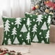 thumbnail image 5 of Christmas Pillow Cover Snowflake Velvet Christmas Tree Cushion Cushion Border Holiday Decoration Cushion Cover, 5 of 6