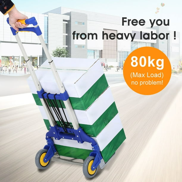 Industrial Folding Hand Truck Dolly, MultiPurpose Adjustable