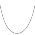thumbnail image 1 of Solid 14K White Gold 2.1mm Diamond-Cut Open Franco Chain Necklace - with Secure Lobster Lock Clasp 24", 1 of 6