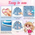 thumbnail image 2 of 30 parches para planchar con forma de corazón, coloridos parches para planchar en la rodilla para niños, parches bordados para chica de moda, apliques bordados para coser, 2 of 5