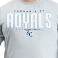thumbnail image 4 of Men's G-III Sports by Carl Banks Gray Kansas City Royals Adaptive Long Sleeve T-Shirt, 4 of 6