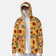 thumbnail image 2 of Balery Diamond Bohemian Sunflower Sudadera ligera de manga larga con capucha y protección solar UPF 50+ para hombre y mujer, ideal para pesca y running-Medium, 2 of 7