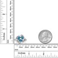 thumbnail image 3 of Gem Stone King 925 Sterling Silver London Blue Topaz Ring for Women (1.87 Cttw, Oval 6X4MM, Gemstone November Birthstone, Available in Size 5, 6, 7, 8, 9), 3 of 4