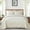 Beige, variant on Queen Quilt Bedding Set Size, Beige Ruffled Lightweight Soft Bedspreads Queen Size Coverlet, Basket Weave Quilted Blanket Thin Quilt Bed Cover for All Season - 3 Piece (1 Quilt, 2 Pillow Shams)