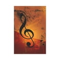 thumbnail image 3 of MKHERT Grunge Music Background Garden Flag Outdoor Flag 12x18 inch, 3 of 3