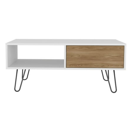 We Have Furniture Taylor Coffee table , Living Room, White/Ligth Pine