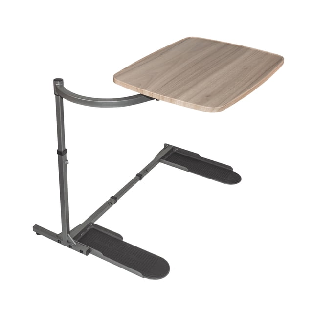 Stander Plateau Wonder, Table de Plateau TV Pivotante Réglable, Grand Support pour Portable, Bureau de Canapé, Table d'Appoint et Bureau de Jeu, Plateau pour Manger sur Canapés, Chaises et Fauteuils Inclinables, Base en Graphite avec Plateau Gris Cendré