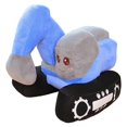 thumbnail image 1 of Almohada de peluche con forma de excavadora creativa de dibujos animados para niños y niñas, muñeco de trapo cómodo, regalo de cumpleaños, 26 x 23 cm, azul, 1 of 4