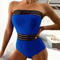 thumbnail image 6 of Sngxgn Women’s Sport Bathing Suit Crisscross Tummy Control Swimsuits Swimwear Slimming(Blue,M), 6 of 7