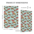 thumbnail image 3 of Daiia Dachshund Christmas Play Pattern Decorator Wall Plate Child Safe Outlet Cover, Switch and Outlet Covers,Size 1-Gang 5.0" x3.0" , Polycarbonate Thermoplastic-Style V, 3 of 6