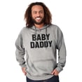 thumbnail image 3 of Baby Daddy Funny Expecting Fathers Hoodie Hooded Sweatshirt Men Brisco Brands L, 3 of 5