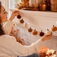 thumbnail image 5 of Cififendec Thanksgiving Harvest Pumpkin Garland, 98.43", Multi Tone Soft Pumpkin Twine String Hanging Decor for Fall Fireplace Mantel Decor, 5 of 7