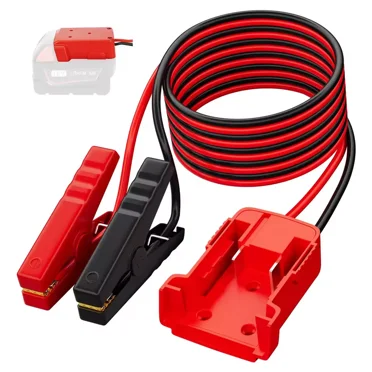 5.9FT Jumper Cable Clamps For Milwaukee 18V Li-ion Battery Jumper Starter 8AWG